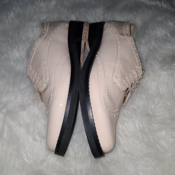 Gunmetal S. 8.5 Blush Pink Vegan Point Toe Oxford - Picture 5 of 8